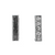 Spacer, Rhinestone Alphabet, Silver, Alloy, Available in Multiple Sizes, Sold Per pkg of 2