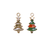 Charm, Christmas, Silver and Gold, Enameled, Alloy, Available in Multiple Styles, Sold Per pkg of 10