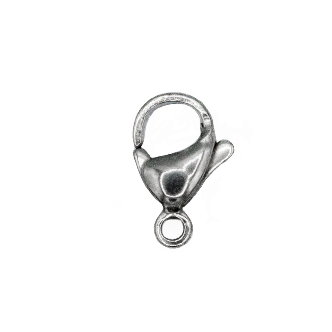 Clasp, Lobster Clasp, Stainless Steel, 13mm x 7mm, Sold Per pkg of 6