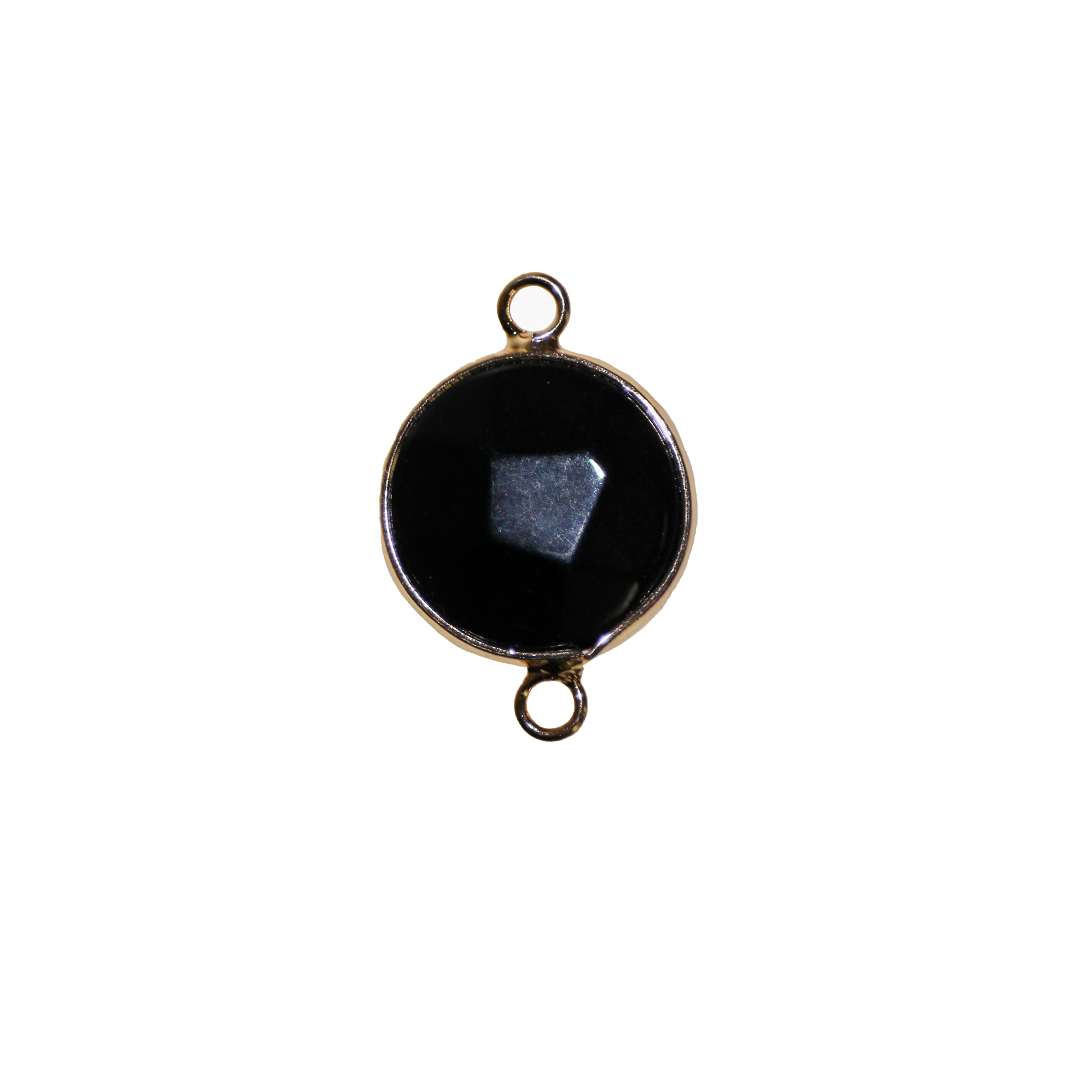 Faceted Agate Connectors, Available in Various Colour and Shapes
