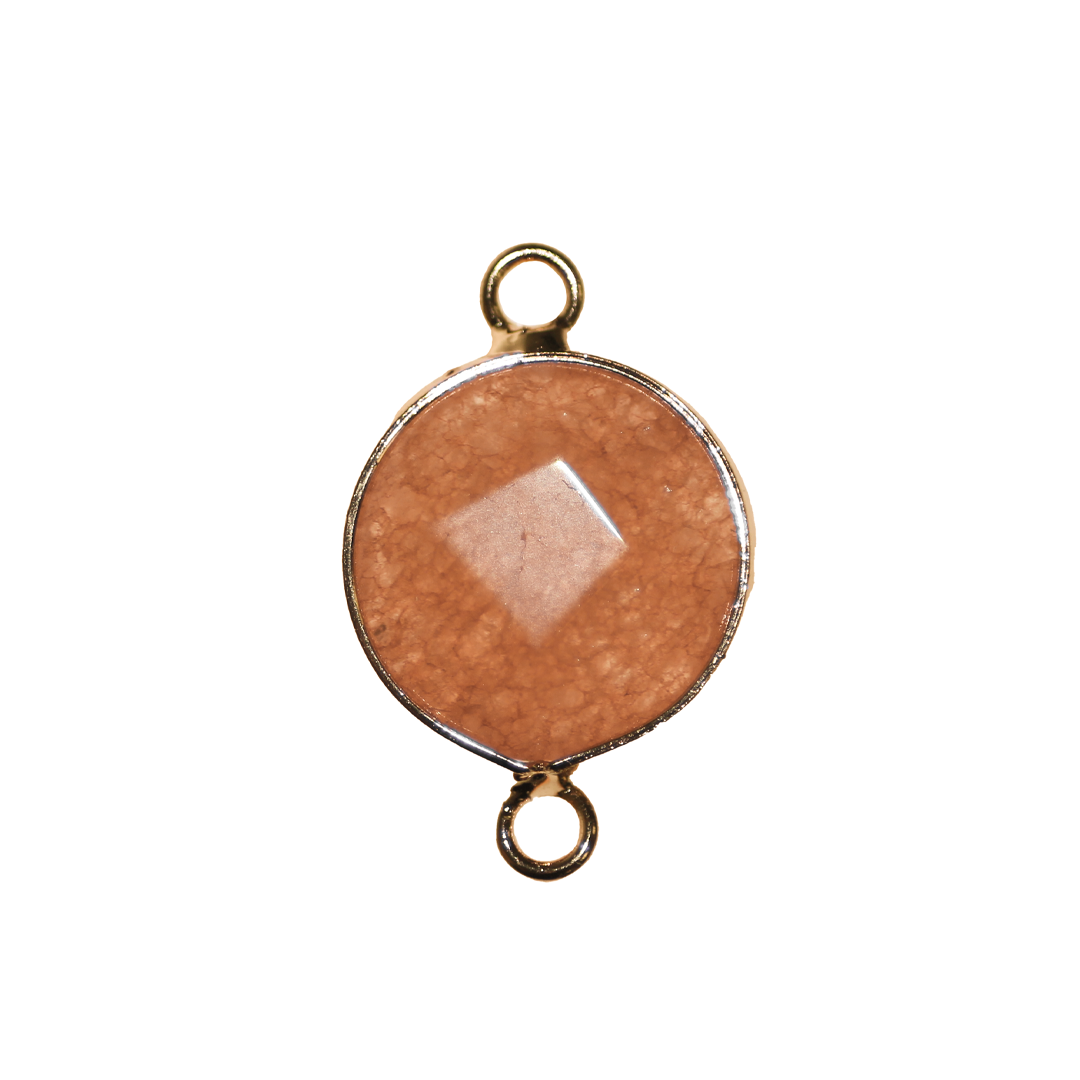 Faceted Agate Connectors, Available in Various Colour and Shapes