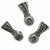 Connector, Moon Star Tasbeeh Imame, Silver, Alloy, 17mm x 7.5mm x 1.4mm, Sold Per pkg of 7