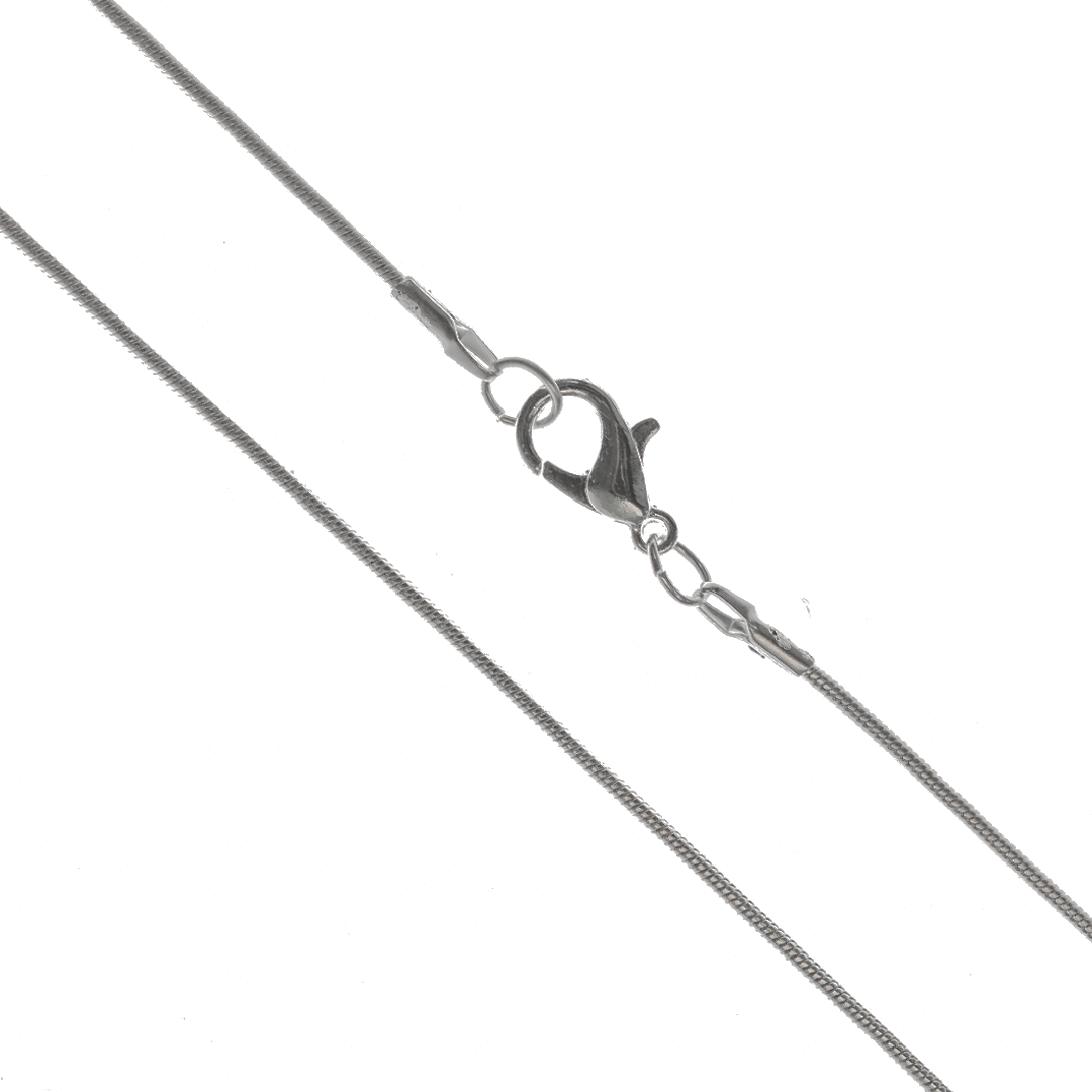 Chains, Snake Chain, Alloy, Sold Per pkg of 12, Available in Multiple Colours and Sizes