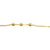 Chain with balls, Gold Plated, 3mm x 1mm x 0.5mm loop, Sold per Yard