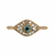 Connector, Evil Eye, Light Blue, Rhinestone, 20.4mm(L) x 9.3mm(w) x 2.1mm(h), 1.2mm hole,  6pcs/bag, Available in Multiple colors