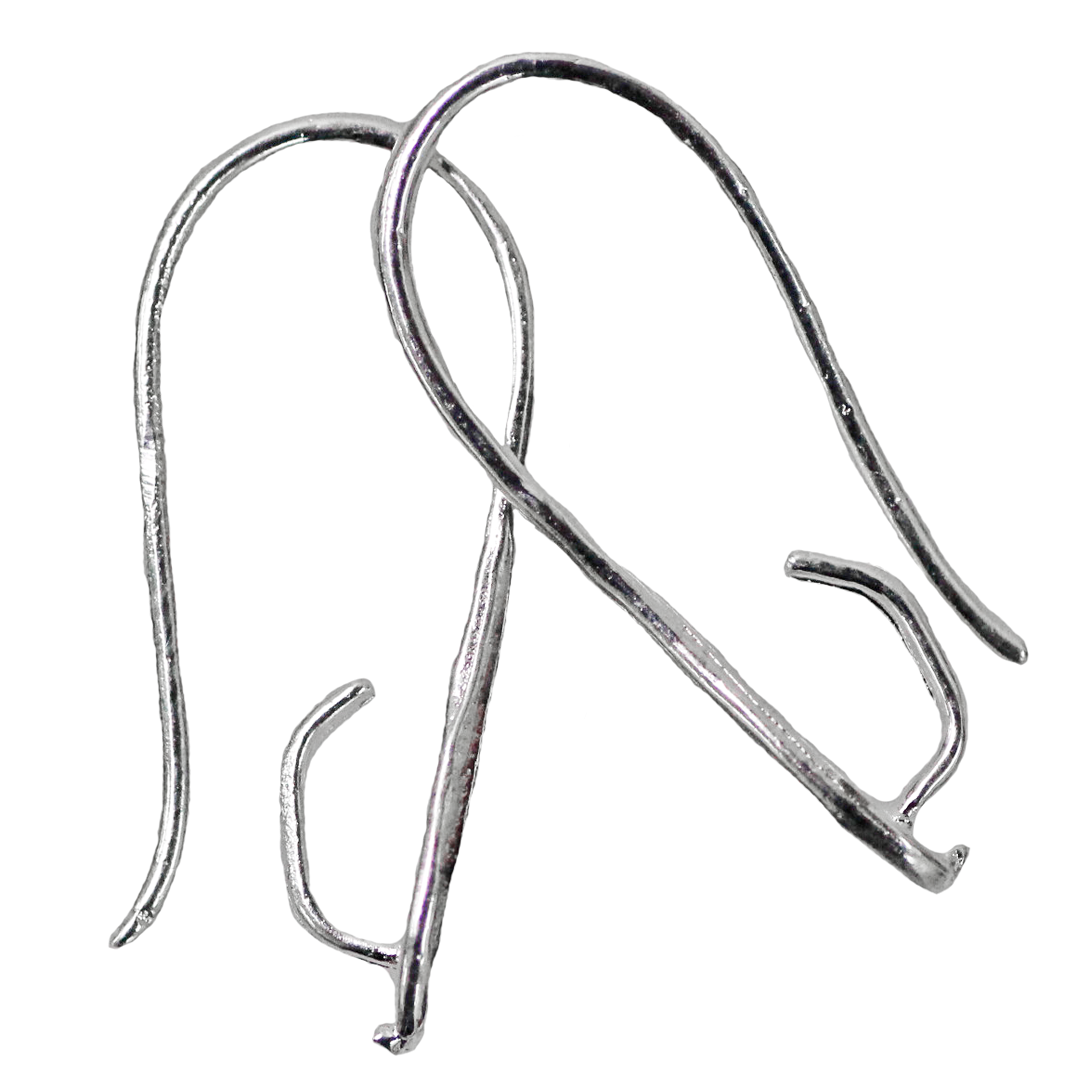 Earrings, Teardrop Ear Wire, Alloy, 22mm x 9mm x 1.2mm, Sold Per pkg of 6, Available in Multiple Colours