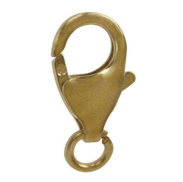 Clasp, Pear Shape Clasp with Ring, 14K Gold Filled, 8.2mm, 1pc - Butterfly Beads