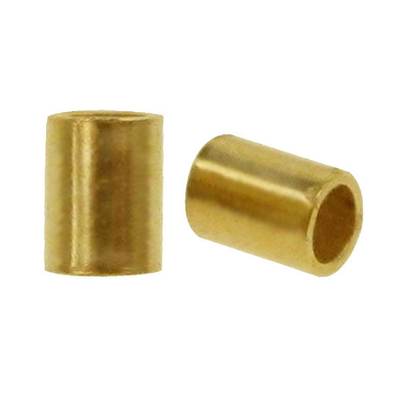 Crimp, Gold Filled, 2mm x 2mm x 1.4mm (hole) - 4pcs