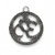 Pendants, Om Symbol, Silver, Alloy, 29mm x 24mm, Sold Per pkg of 3