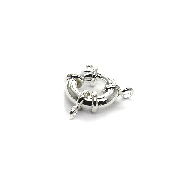 Clasp, Spring Clasp, Silver, Alloy, 30mm x 20mm x 7mm, Sold Per pkg of 1 - Butterfly Beads