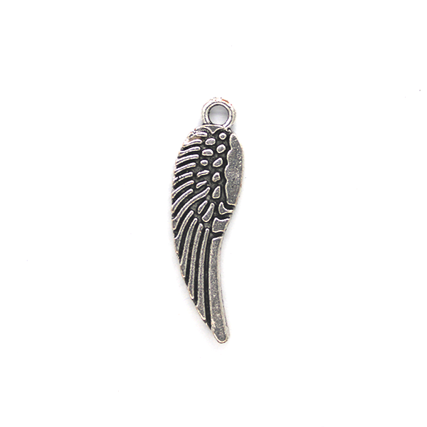 Charms, Large Wings , Silver, Alloy, 31mm X 9mm X 2mm, Sold Per pkg of 3