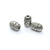 Spacers, Bag Spacer, Alloy, Silver, 11mm X 7mm, Sold Per pkg of 5