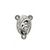 Charms, Ave Maria Centerpiece, Silver, Alloy, 18mm x 13mm, Sold Per pkg 6