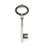 Pendants, Classic Round Key, Silver, Alloy, 87mm x 31mm, Sold Per pkg of 1