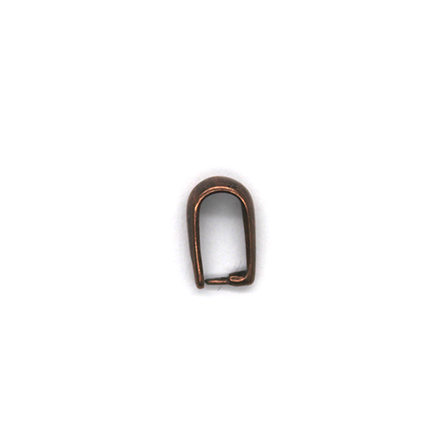 Bails, Pinch Bail, Nickel Free Copper Alloy, 9mm x 6mm, Sold Per pkg of 2