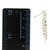 Earrings, Silver, Alloy, Pin Studded Earring, 39mm x 6mm, sold per pkg of 2