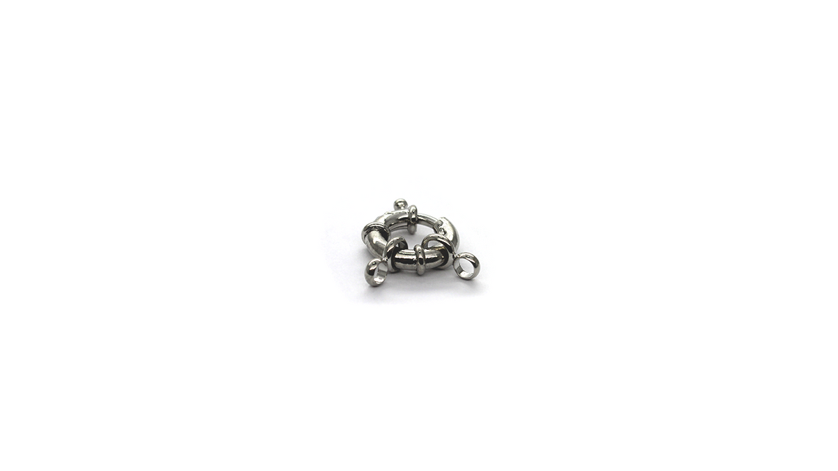 Clasp, Springring, Silver, Alloy, 25mm x 16m x 6mm, Sold Per pkg of 1 - Butterfly Beads