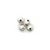 Spacers, Sparkly Ball Spacer, Alloy, Silver, 5mm X 5mm X 5mm, Sold Per pkg of 10 - Butterfly Beads