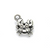 Charms, Tiny Crab, Silver, Alloy, 15mm X 12mm, Sold Per pkg of 6