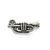 Charms, Classic Trumpet, Silver, Zinc Alloy, 17mm X 8m, Sold Per pkg of 10