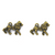 Charms, Young Lion, Bronze, Alloy, 14mm X 20mm, Sold Per pkg of 6