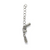 Clasp, Lobster Chain Clasp, Silver, Alloy, 65mm x 6mm x 5mm, Sold Per pkg of 2 - Butterfly Beads