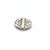 Spacers, Grated Round Spacer, Alloy, Silver, 18mm X 18mm X 3mm, Sold Per pkg of 4 - Butterfly Beads