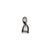 Bails, Pinch Bails, Gunmetal, Alloy, 16mm x 6mm, Sold Per pkg of 4 - Butterfly Beads