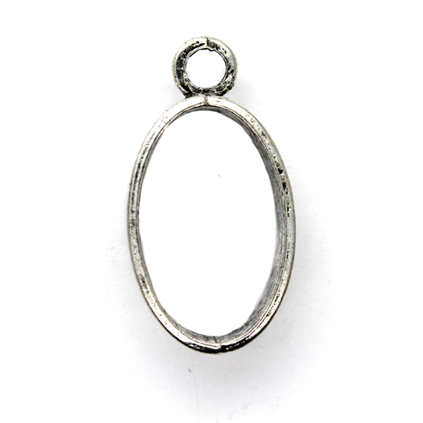 Pendants, Bail , Silver, Alloy, 32mm X 17mm, Sold Per pkg of 1