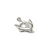 Charms, Slim Shark, Silver, Alloy, 14mm X 18mm X 2mm, Sold Per pkg of 5