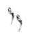 Charms, Long Stem Tulip, Silver, Alloy, 23mm X 7mm, Sold Per pkg of 5