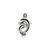 Charms, Diving Dolphins, Silver, Alloy, 21mm X 18mm X 15mm, Sold Per pkg of 8