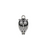 Charms, Tiny Standing Owl, Silver, Alloy, 18mm x 9mm x 2mm, Sold Per pkg of 16