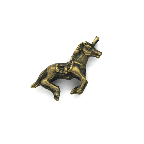 Charms, Race Horse, Bronze, Alloy, 16mm X 24mm, Sold Per pkg of 3