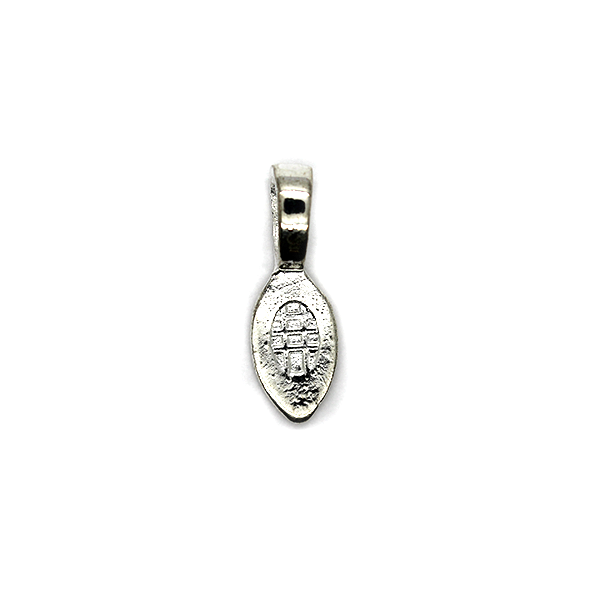 Bails, Tear Drop Glue On Bail, Silver, Alloy, 25mm x 7mm, Sold Per pkg of 3 - Butterfly Beads