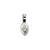 Bails, Tear Drop Glue On Bail, Silver, Alloy, 25mm x 7mm, Sold Per pkg of 3 - Butterfly Beads
