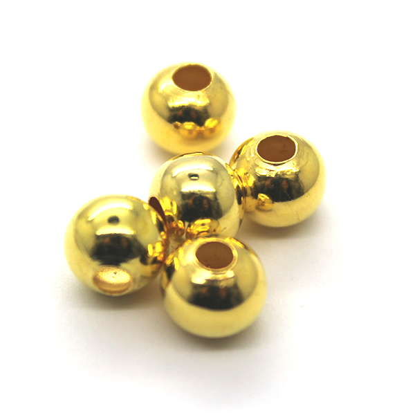 Spacers, Round, Alloy, Gold, 9mm X 9mm, Sold Per pkg of 16 - Butterfly Beads