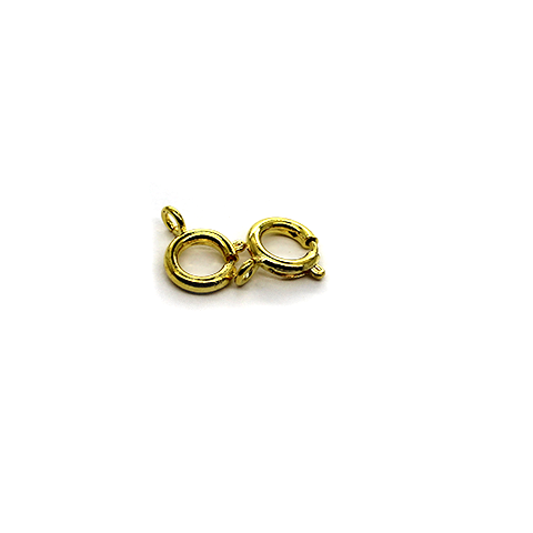 Clasp, Spring Clasp, Gold, Alloy, 12mm x 10mm, Sold Per pkg of 10 - Butterfly Beads