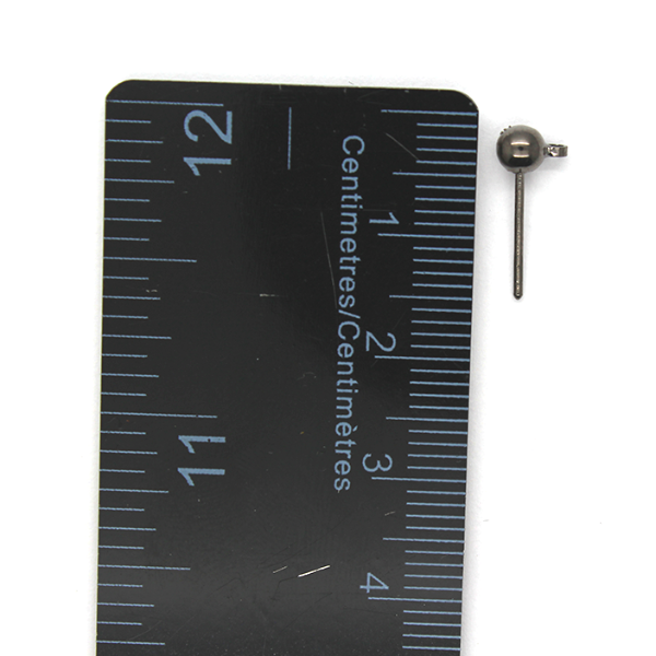 Earrings, Gunmetal, Alloy, Stud Earrings, 14mm x 6mm, sold per pkg of 6