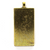 Pendants, Grated Rectangle, Bright Silver, Gold, and Copper, Alloy, 60mm x 27mm, Sold Per pkg of 1