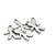 Charms, Faceless Boy, Silver, Stainless Steel, 16mm X 11mm Sold Per pkg of 6