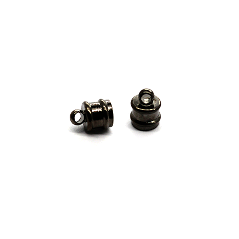Clasp, Magnetic Clasp, Gunmetal, Alloy, 15mm x 5mm, Sold Per pkg of 1 - Butterfly Beads