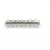 Clasp, Magnetic Slide Multi Strand Tube Clasp, 7 hole, Silver, Alloy, 39mm x 10mm x 7mm, Sold Per pkg of 1 - Butterfly Beads