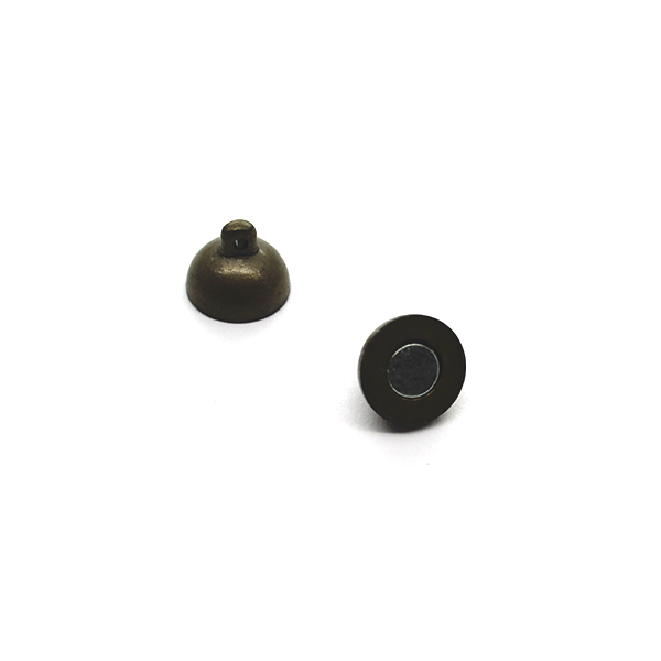 Clasp, Magnetic Ball Clasp, Brass, Alloy, 16mm x 10mm, Sold Per pkg of 1 - Butterfly Beads