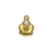 Charms, Bishop Crown, Gold, Alloy, 11mm X 12mm, Sold Per pkg of 7