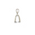 Bails, Pinch Bails, Silver, Alloy, 23mm x 8mm, Sold Per pkg of 2 - Butterfly Beads