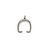 Bails, Pinch Bails, Silver, Alloy, 15mm x 12mm, Sold Per pkg of 2 - Butterfly Beads