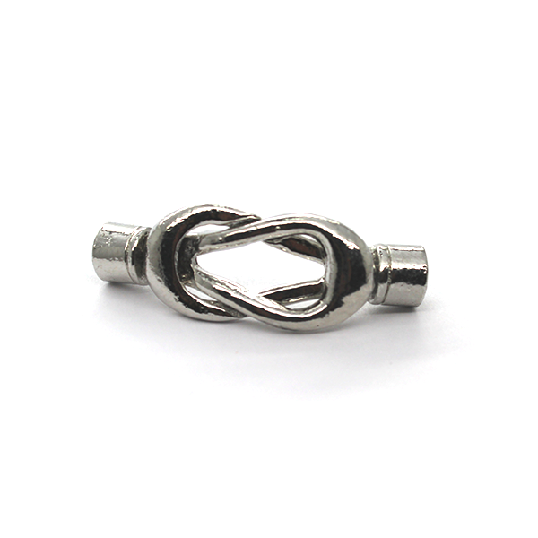 Clasp, Magnetic Twist Clasp, Silver, Alloy, 37mm x 13mm x 4mm, Sold Per pkg of 1 - Butterfly Beads