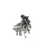 Charms, Grand Piano , Silver, Zinc Alloy, 21mm X 16mm, Sold Per pkg of 4