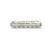 Clasp, Magnetic Slide Multi Strand Tube Clasp, 6 hole, Silver, Alloy, 35mm x 10mm x 6mm, Sold Per pkg of 1 - Butterfly Beads
